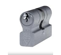 British Standard Kitemarked 6 Pin Invincible Double Door Cylinder - High Security Anti-Snap Euro Profile Lock Barrel for uPVC, Composite & Wooden Doors (Satin, 45mm/55mm)
