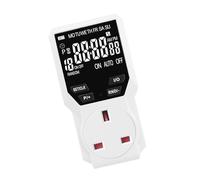 British Standard Large Screen Display Programmable Outlet with Multiple Timing Picks Suitable for Home & Use British Standard Clock