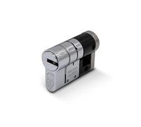 British Standard TS007 3 Star Euro Single Cylinder Anti Snap High Security Euro Profile Door Lock Barrel for uPVC Composite and Timber Doors (Length-45mm, Chrome, 35/10)