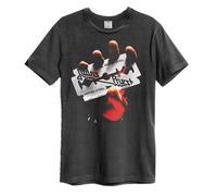 British Steel Judas Priest T-Shirt Amplified Charcoal XS