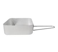 British Style 2 Piece Mess Kit Tactical Lunch Box Aluminum Outdoor Tool - Aluminium - Size: 18 X 13.5 X 6cm - Weight: 480g (21oz)