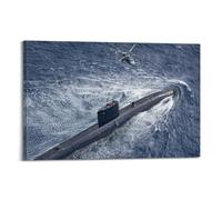 British Submarine Poster Trafalgar Class Submarine Decorative Painting Canvas Art Picture 16x24inch(40x60cm)