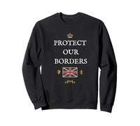 BRITISH SUPPORT PROTECT OUR BORDERS PATRIOTS UK UNION JACK Sweatshirt