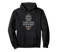 BRITISH SUPPORT PROTECT PATRIOTS KEEP CALM TAKE BRITAIN BACK Pullover Hoodie