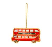 British Themed Christmas Hanging Decorations - Simply Sew CraftyTM (London Bus)