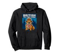 British To The Core Bulldog Crowned Pullover Hoodie
