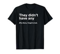 British Translation: They Didn't Have Any T-Shirt