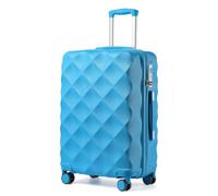 British Traveller 24 Inch Medium Suitcase, Lightweight ABS+PC Luggage