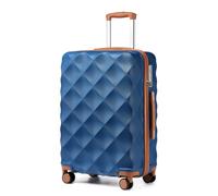 British Traveller 24 Inch Medium Suitcase, Lightweight ABS+PC Luggage