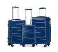 British Traveller 3Pcs Suitcase Set with 4 Spinner Wheels TSA Lock 20" 24" 28" Travel Trolley Case