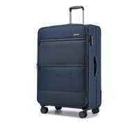 British Traveller Expandable Large Suitcase, 28" Softside Checked Luggage