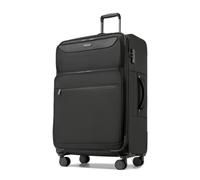 British Traveller Large Suitcase, Expandable Lightweight Softside Luggage | 28 Inch Checked Luggage with 4 Spinner Wheels, Travel Lock, for Flexible Packing on Holidays, Longer Trips