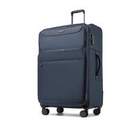 British Traveller Large Suitcase, Expandable Lightweight Softside Luggage | 28 Inch Checked Luggage with 4 Spinner Wheels, Travel Lock, for Flexible Packing on Holidays, Longer Trips