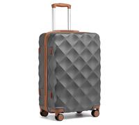 British Traveller Large Suitcase, Lightweight 28 Inch Checked Luggage