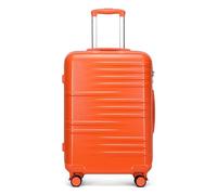 British Traveller Medium Size Suitcase with 4 Wheels Durable PC Hard Shell Luggage Suitcase Lightweight Check in Hold Luggage with TSA Lock Zipper