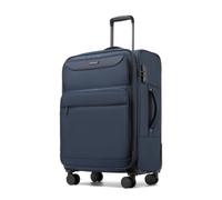 British Traveller Medium Suitcase, Expandable Lightweight Softside Luggage
