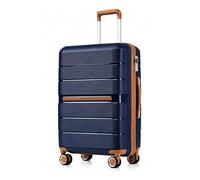 British Traveller Medium Suitcase, Lightweight Hard Shell Luggage