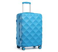 British Traveller Medium Suitcase, Lightweight Hard Shell Luggage