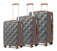 British Traveller Suitcase Sets of 3 Large Suitcase Lightweight Hard Shell Checked in Suitcase with 4 Spinner Wheels TSA Lock 20" 24" 28" Travel Trolley Case