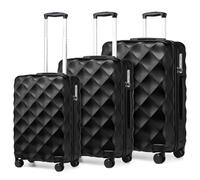 British Traveller Suitcase Sets of 3 Large Suitcase Lightweight Hard Shell Checked in Suitcase with 4 Spinner Wheels TSA Lock 20" 24" 28" Travel Trolley Case