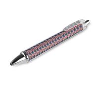 British U.S.A Flag Smooth Retractable Ballpoint Pens Personalized Rolling Ball Pen Black Ink Office Supplies for Men Women 1 PCS