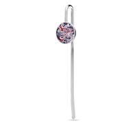 British UK Flag Paisley Personalized Metal Hook Cute Bookmarks Page Markers for Book Lovers Men Women 1"/1.2"