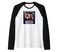 British UK United Kingdom Patriots Join Restore Britain Flag Raglan Baseball Tee