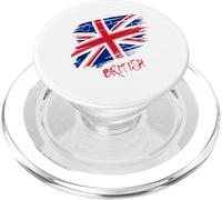 British Union Jack Flag Grunge Style Streetwear vibe Women PopSockets PopGrip for MagSafe