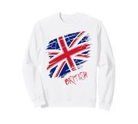 British Union Jack Flag Grunge Style Streetwear vibe Women Sweatshirt