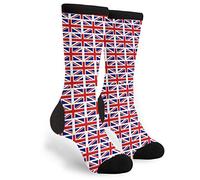 British Union Jack Flag Men Women Walking Socks Super Soft Athletic Crew Sock Breathable Hiking Socks For Sports Climbing Trekking