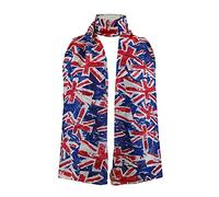 British Union Jack Flag Print Large Maxi Scarf Stole Sarong Wrap Shawl Scarves