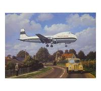 British United ATL-98 Carvair Southend Airport Airliner Blank Birthday Card