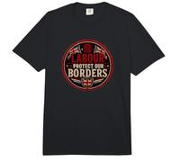 British United Kingdom Union Flag Labour Protect Our Borders Comfort Colors Adult Heavyweight T-Shirt