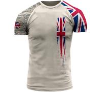 British Veteran UK Army T-Shirt Combat Military Camouflage T Shirt Regular Fit Short Sleeve Beige UK03 (UK, Alpha, XS, Regular, Regular, UK03)