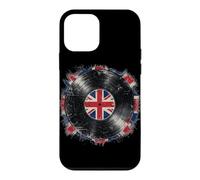 British Vinyl Record Union Jack Music Vintage Distressed UK Case for iPhone 12 mini