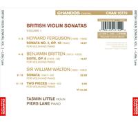 Tamsin Little:Piers Lane - British Violin Sonatas