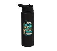 British Virgin Islands Baths Painkillers Potholes Stainless Steel Insulated Water Bottle