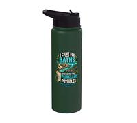 British Virgin Islands Baths Painkillers Potholes Stainless Steel Insulated Water Bottle