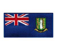 British Virgin Islands Flag Embroidered Patch Iron-On Caribbean National Emblem