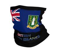 British Virgin Islands Flag Men Women Balaclava Stylish Neck Gaiter Quick Drying Magic Headband For Outdoor Fishing Soccer