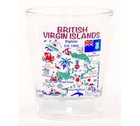 British Virgin Islands Landmarks and Icons Collage Shot Glass