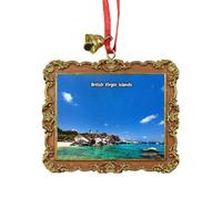 British Virgin Islands UK Travel Souvenir Xmas Tree Ornament Hanging Pendant Home Christmas Party Decoration