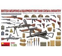 British Weapons & Equipment for Tank Crew & Infantry 1:35 Plastic Model Kit