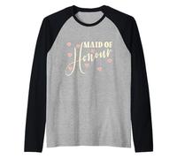 British Wedding Maid of Honour Bride Raglan Baseball Tee