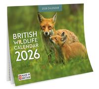 British Wildlife Calendar 2026 - Wildlife & Nature Wall Calendar A4 Month-to-View - B