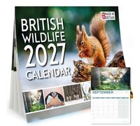 British Wildlife Calendar 2027 - Nature Photography A4 Wall Calendar