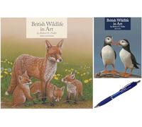 British Wildlife In Art By Robert Fuller Wall Calendar 2026 with A5 Diary 2026 + Exclusive Diary Pen