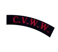 British World War Two Council for Volunteer War Work Shoulder Title, Made in England