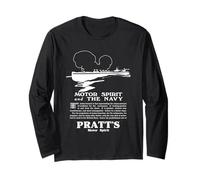 British WW1 Navy Motor Launch Pratt Vintage Ad Artwork Long Sleeve T-Shirt