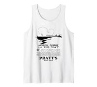 British WW1 Navy Motor Launch Pratt Vintage Ad Artwork Tank Top